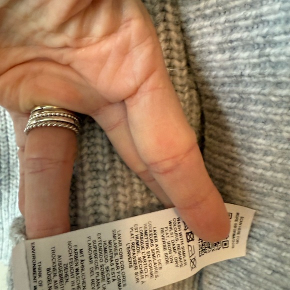 ASOS Light Gray Knit open Cardigan size 6 - Picture 5 of 8